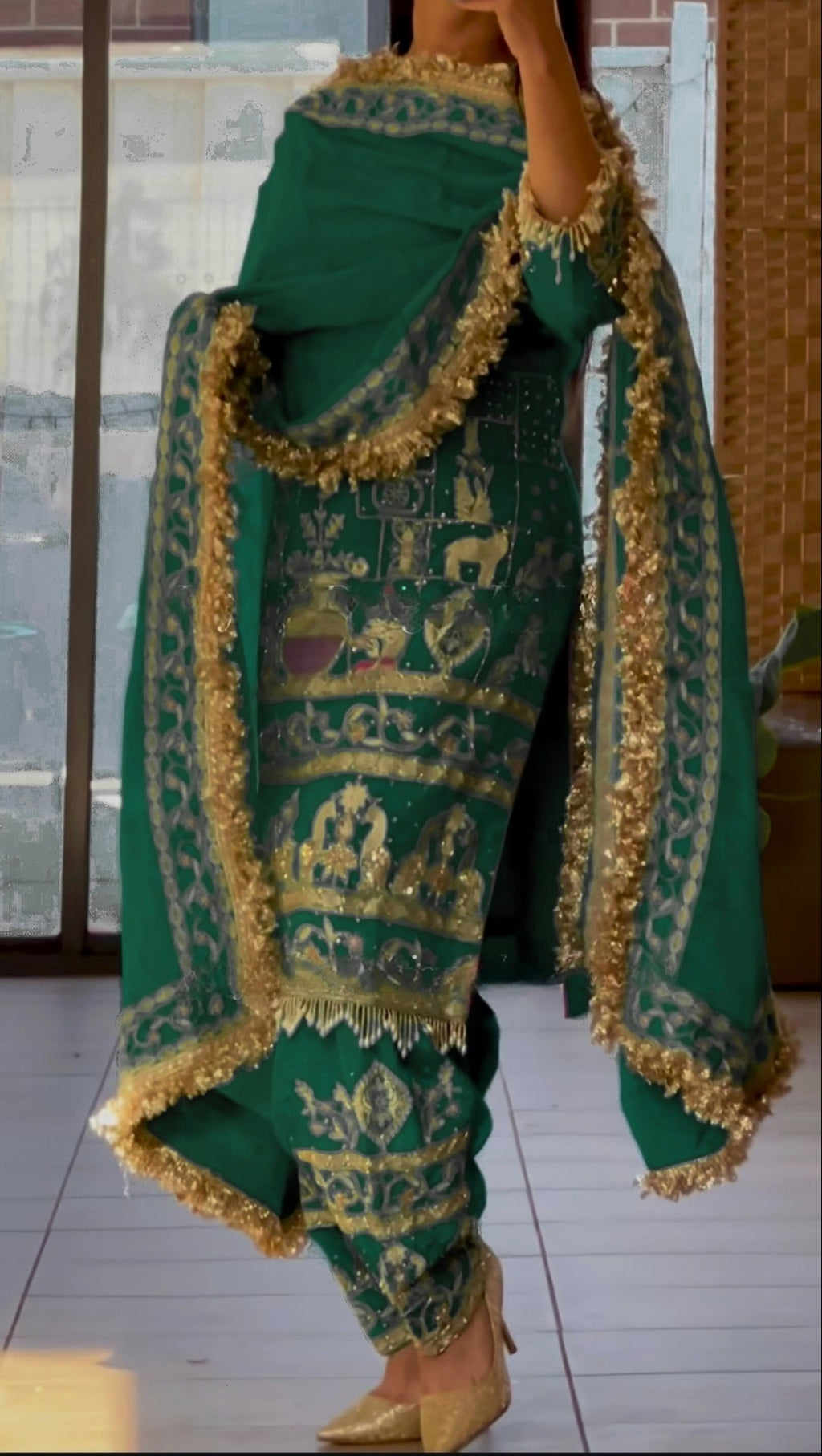 Natural Crepe Salwar & Dupatta Set