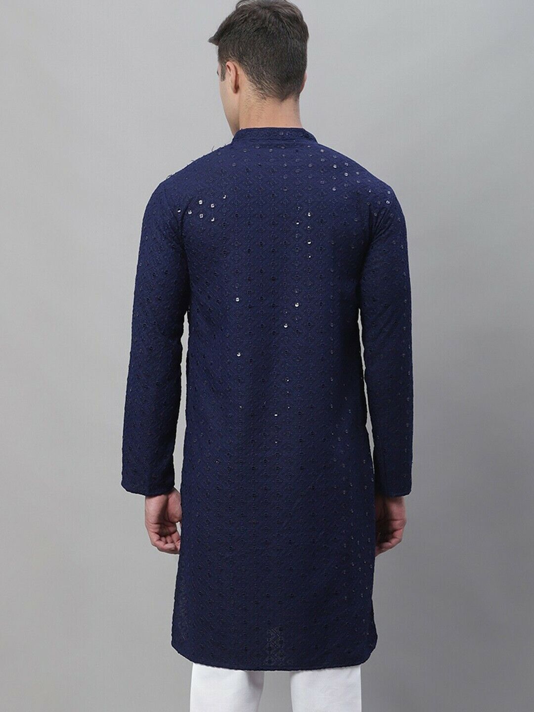 Men’s Kurta & PANTS – Ethnic Motifs Embroidered Cotton Kurta