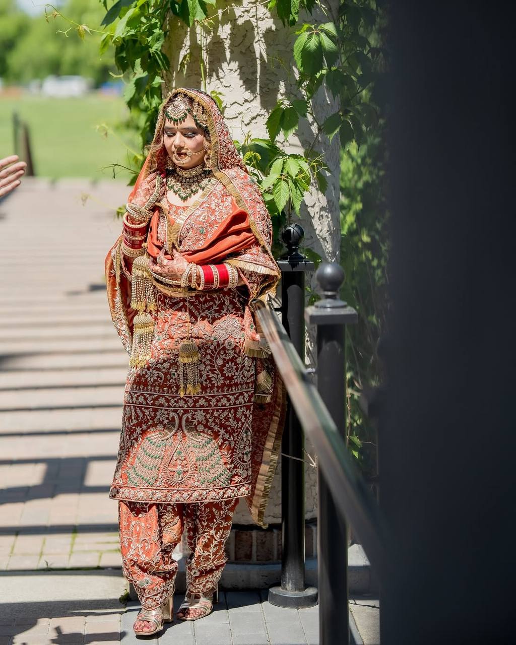 Luxury Punjabi Bridal Suit – Zari & Stone Work
