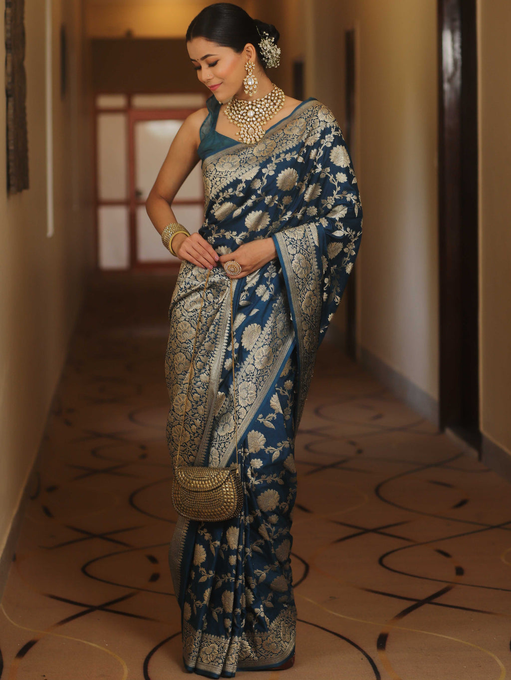 Traditional Banarasi Style Silk Saree