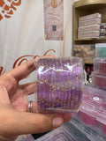Purple jelly raindrop 12 bangles✨✨￼