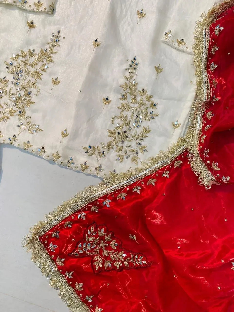 Real Mirror & Sequence Work for Festive & Wedding Wear