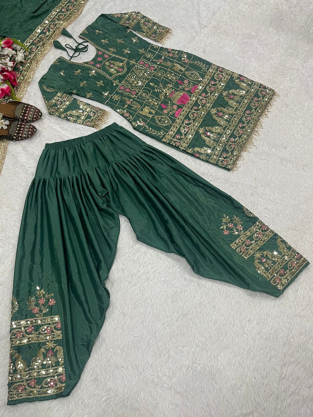 Natural Crepe Salwar & Dupatta Set