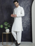 Men's Solid Pathani Kurta with Salwar