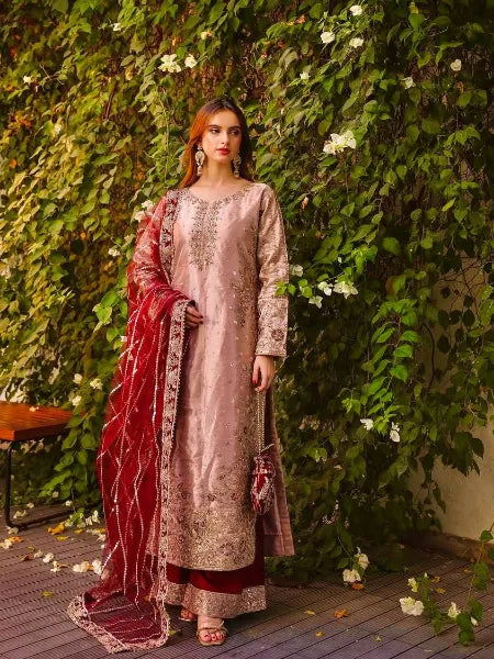 Fendy Silk With Sequence Embroidery Work