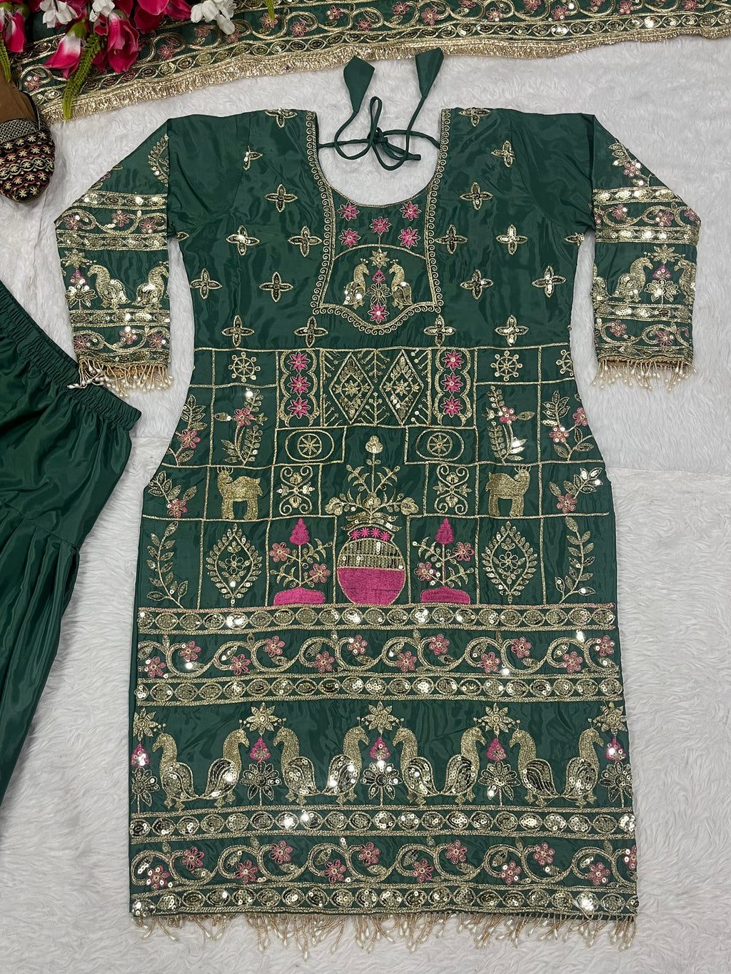 Natural Crepe Salwar & Dupatta Set