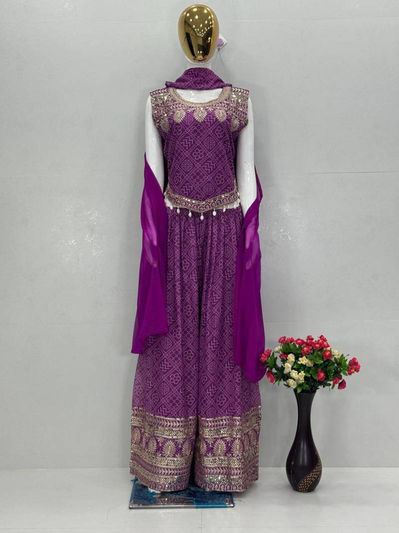 FANCY GEORGETTE DIGITAL PRINT WESTERN WEAR