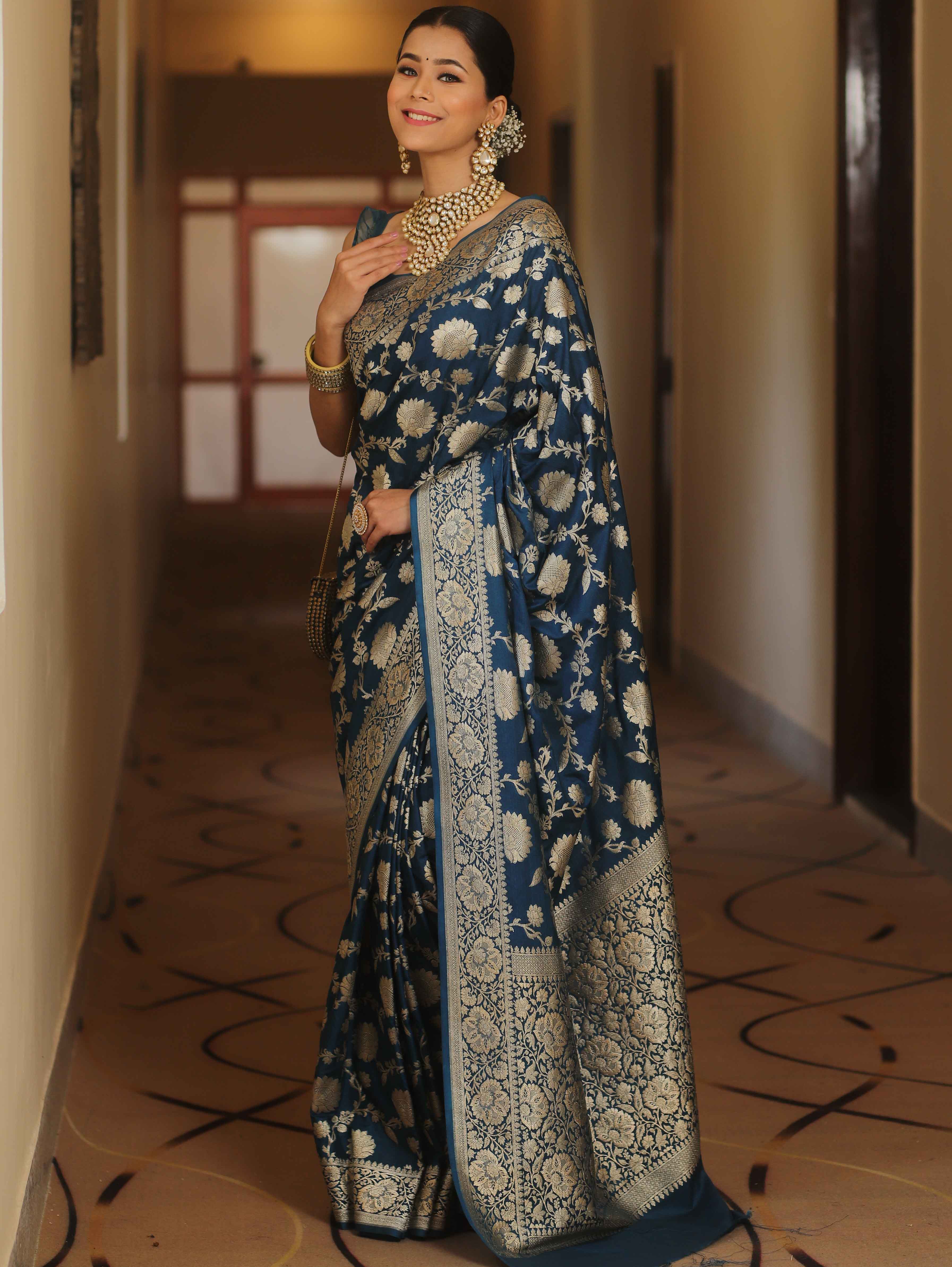 Traditional Banarasi Style Silk Saree