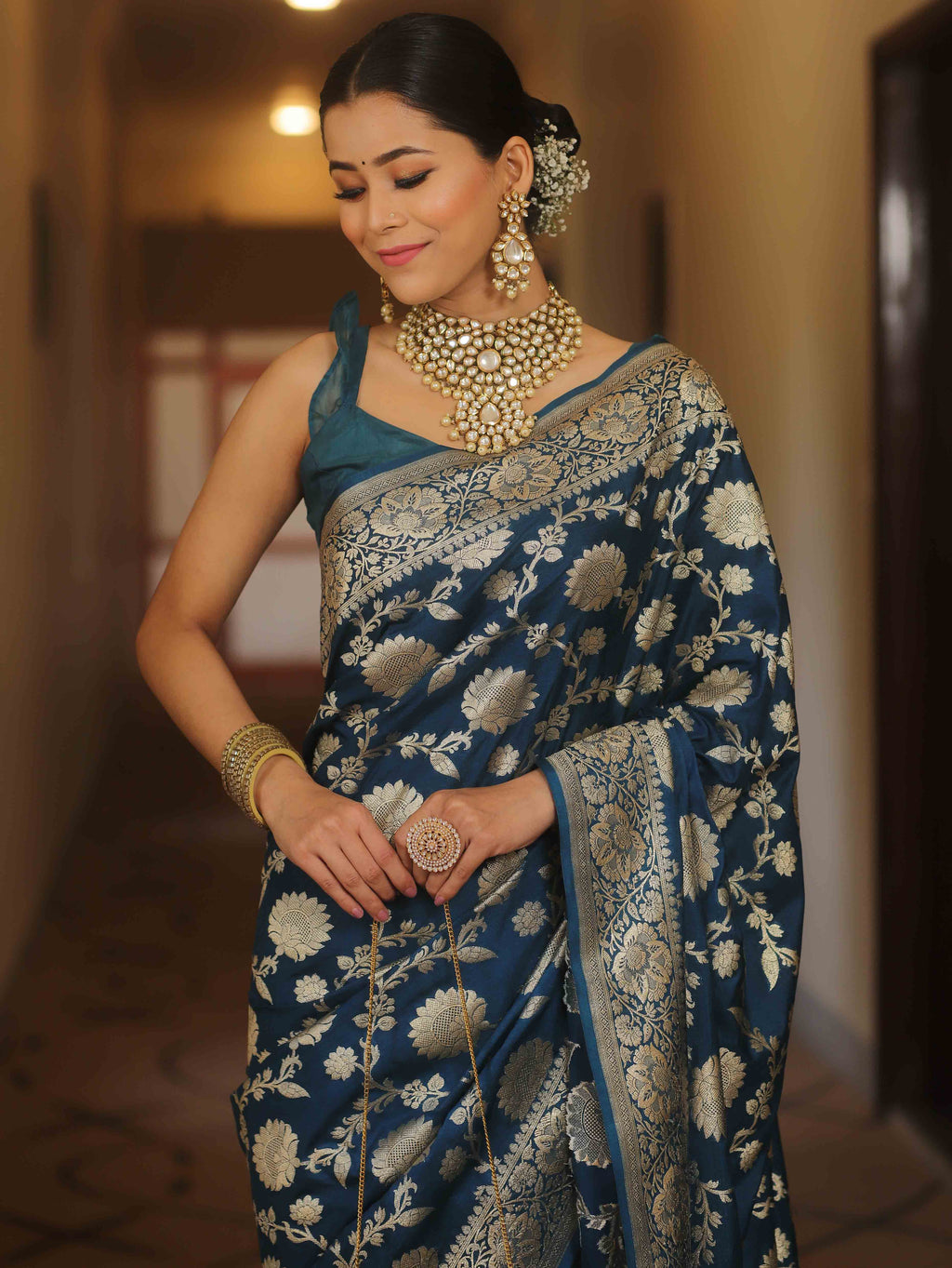 Traditional Banarasi Style Silk Saree