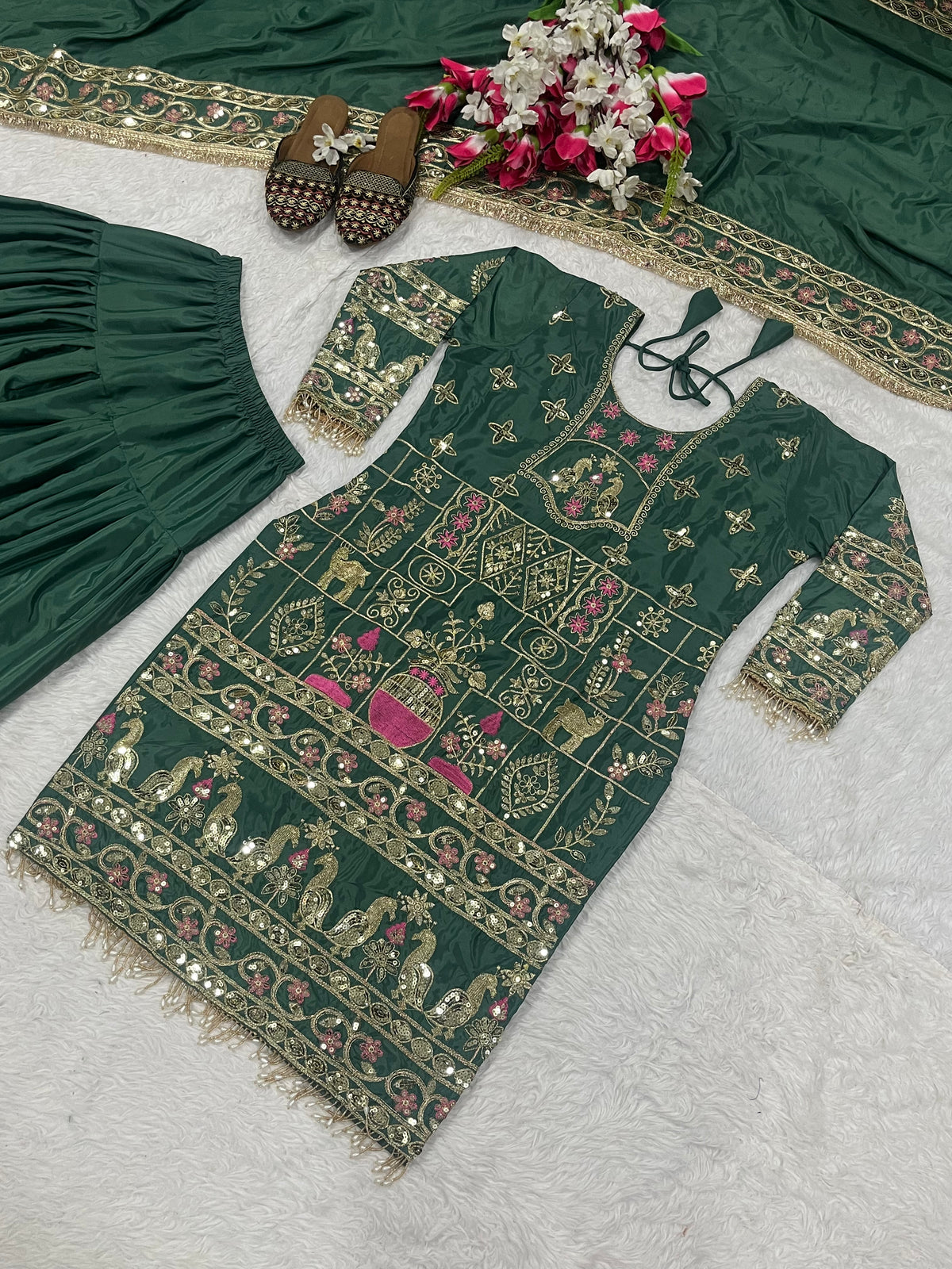 Natural Crepe Salwar & Dupatta Set