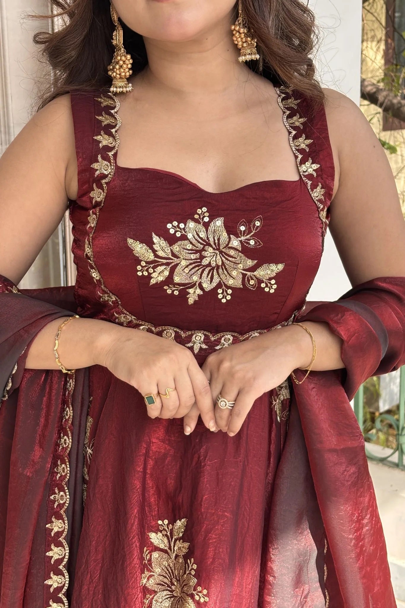 Special Sleeveless Long Anarkali Suit