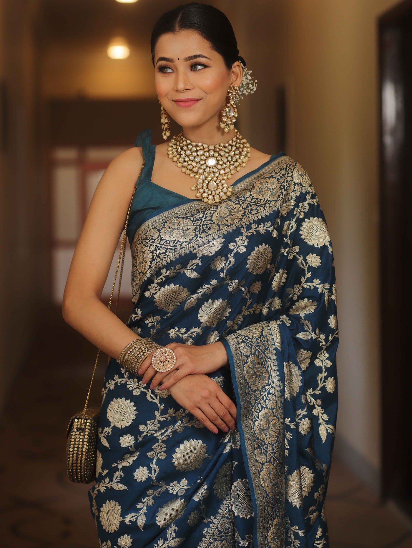 Traditional Banarasi Style Silk Saree