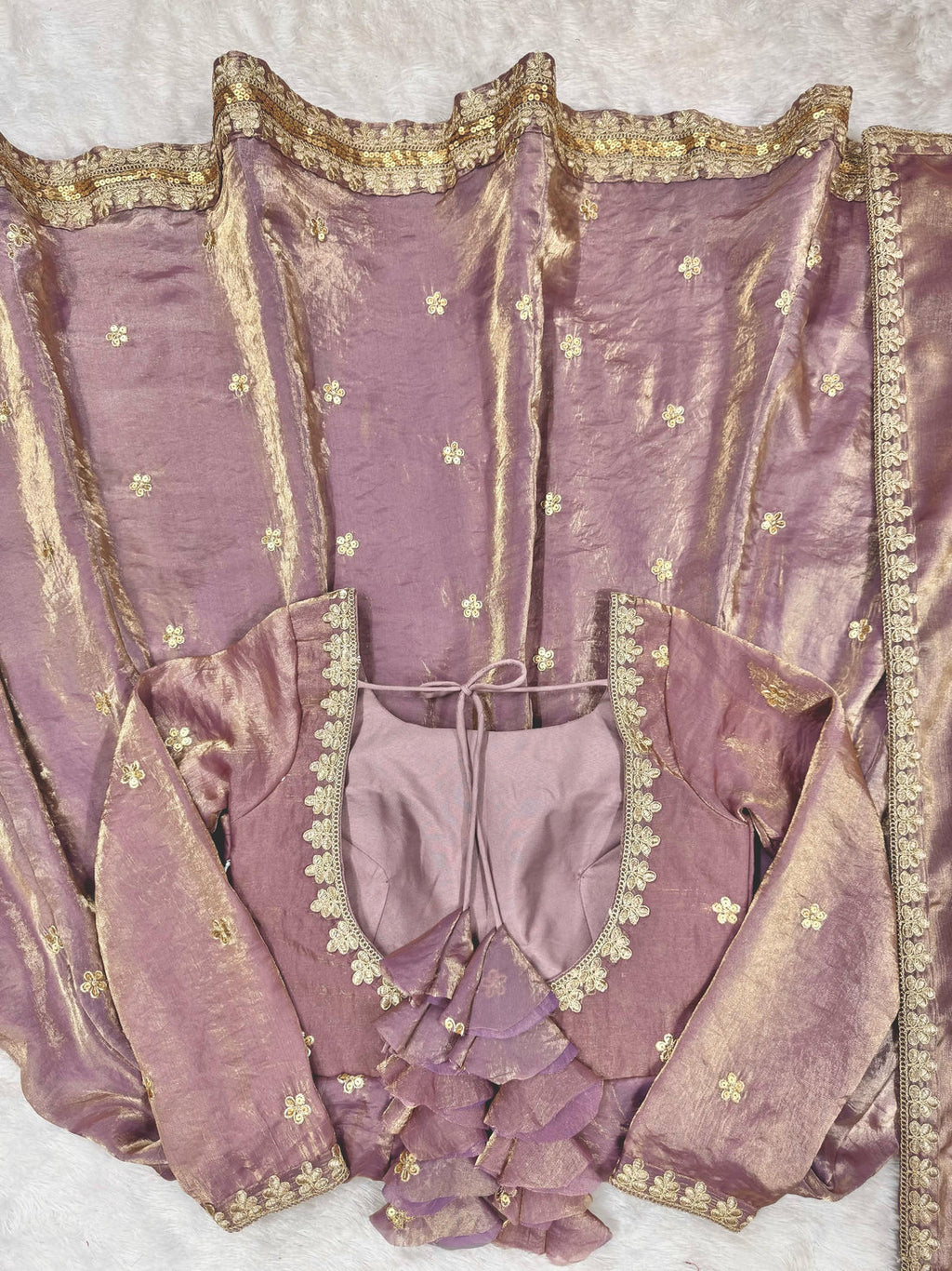 Fandy Silk Anarkali Suit Set