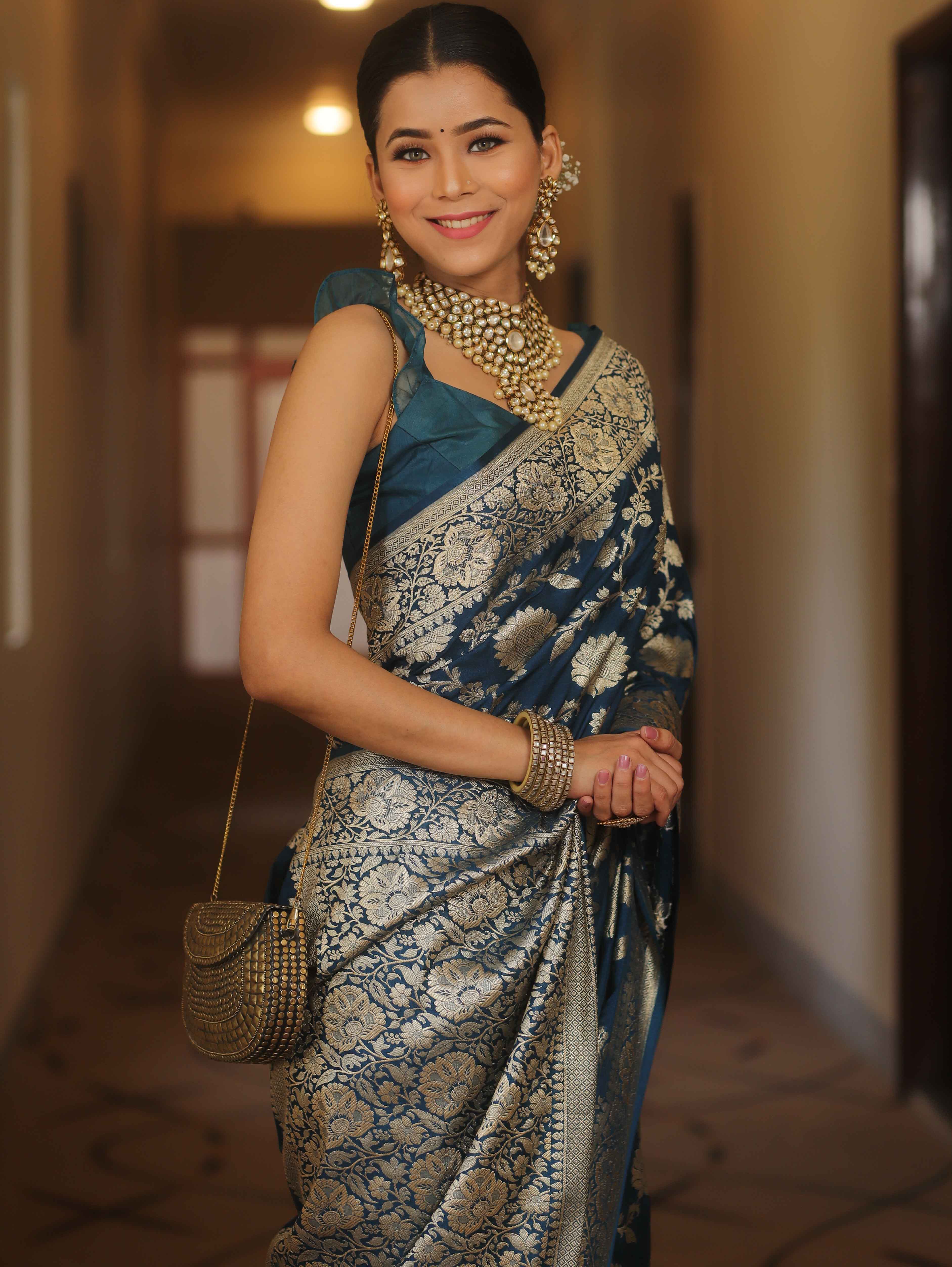 Traditional Banarasi Style Silk Saree