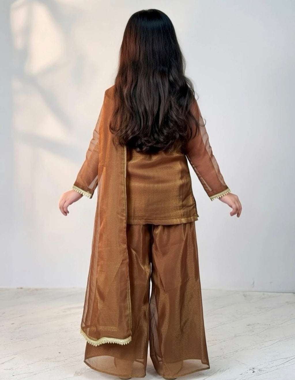 Brown sharara baby suit✨