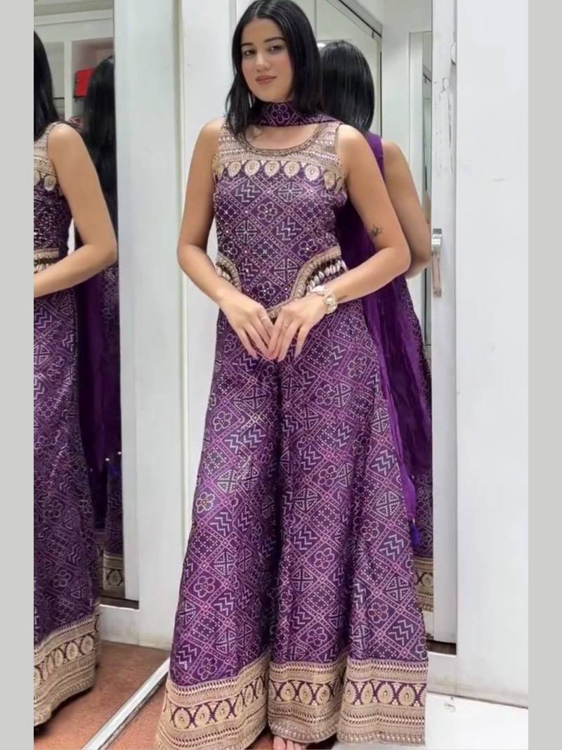 FANCY GEORGETTE DIGITAL PRINT WESTERN WEAR