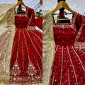 HeavyFrendy Silk Embroidered Anarkali Pant Set with Dupatta