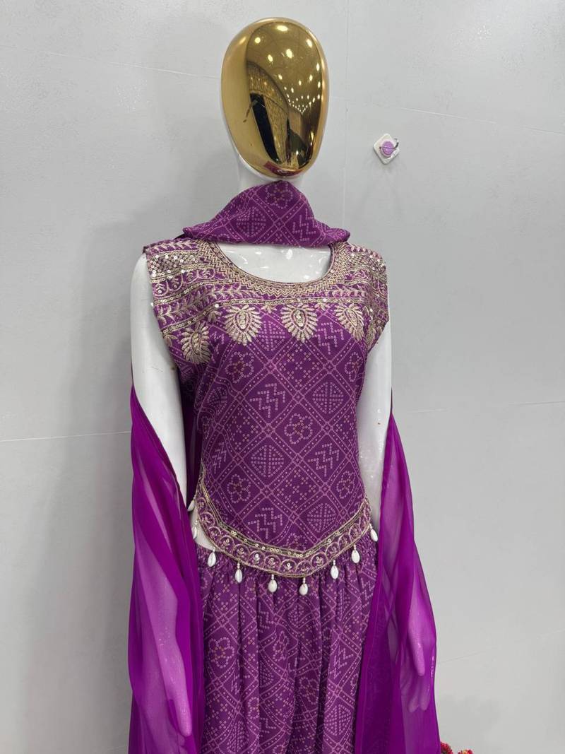 FANCY GEORGETTE DIGITAL PRINT WESTERN WEAR