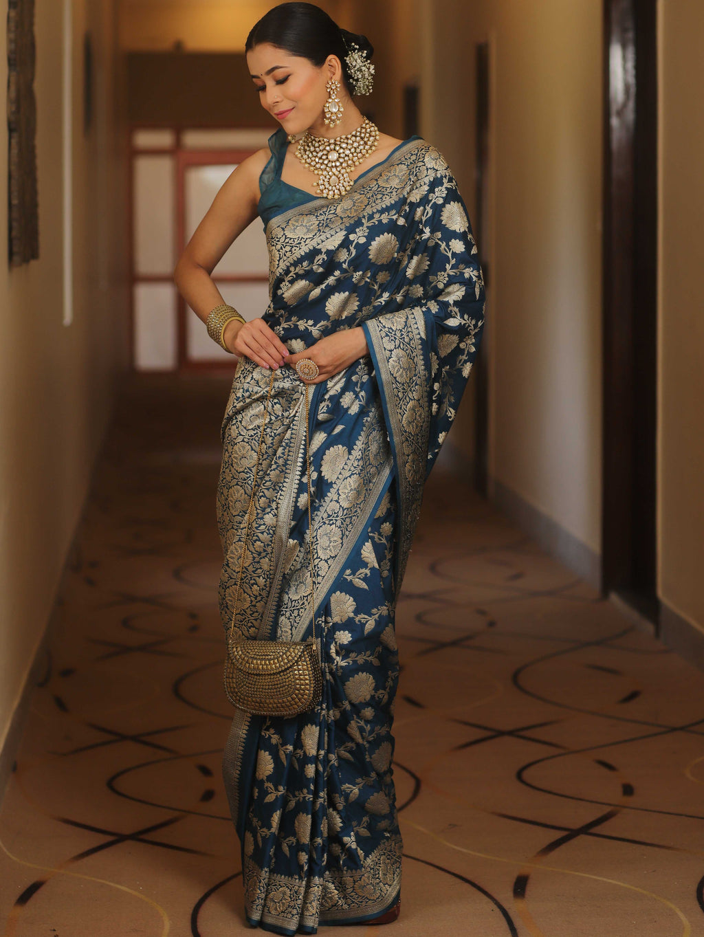Traditional Banarasi Style Silk Saree
